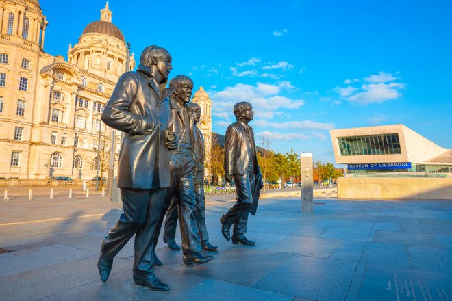 Imagens dos Beatles é um dos pontos a visitar em Liverpool. © Cowardlion | Dreamstime.com