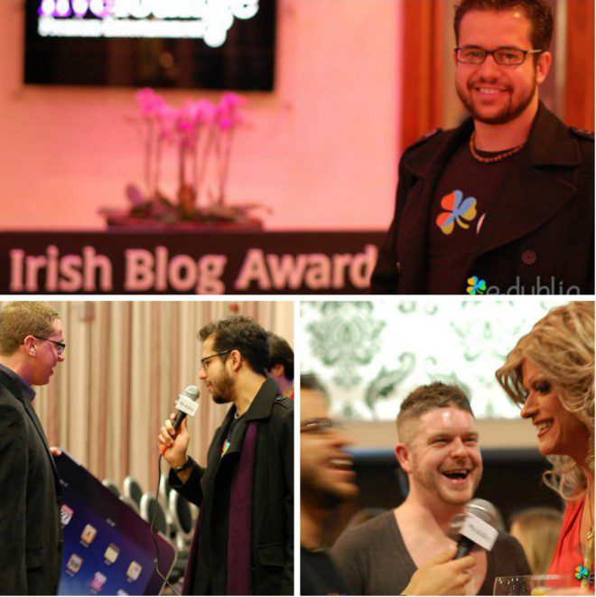 Edu Giansante at the Irish Blog Awards