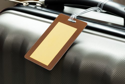 Etiqueta de identificação da mala. Foto: Shutterstock