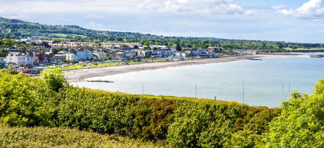 Bray, ao sul de Dublin, também está entre as opções dos intercambistas. Foto: Shutterstock