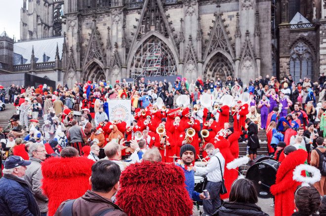 Na Alemanha o carnaval de Colônia é super animado.Foto: Shutterstock