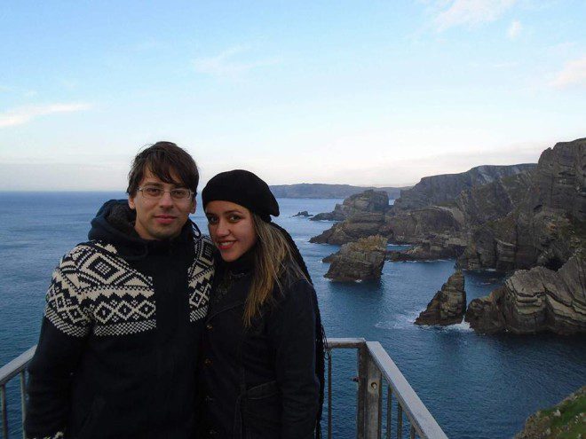 Eu e meu marido fizemos intercambio em Cork-IE e passamos por mais 10 países da Europa. Foto: Arquivo Pessoal