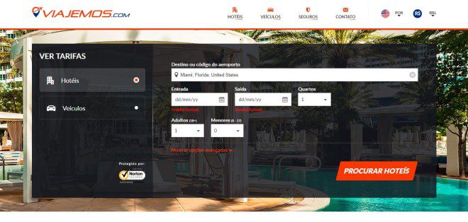 Viajemos.com oferece opções de hotéis ao redor do mundo.