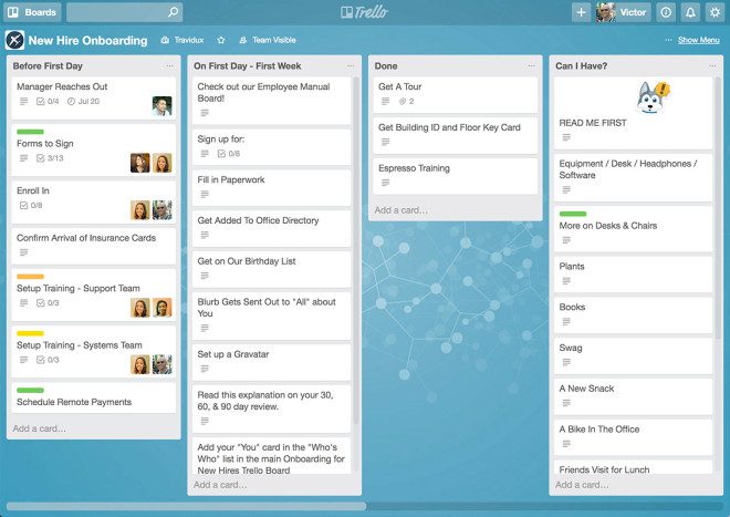 Trello é um gerenciador de tarefas prático de usar. Foto: trello