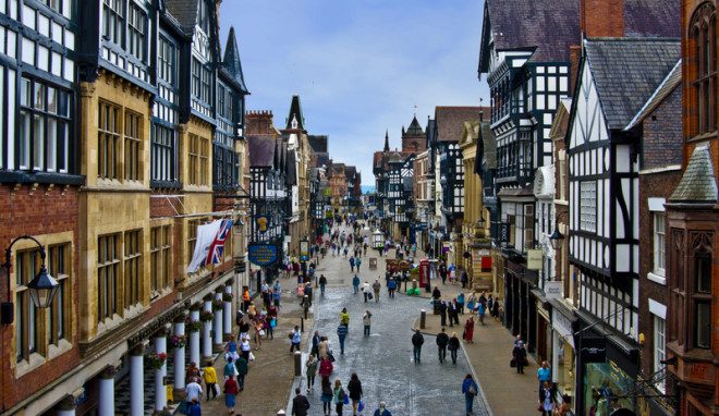Chester, ma Inglaterra, foi eleita a cidade mais acessível da Europa este ano. Foto: Kadirlookatme | Dreamstime