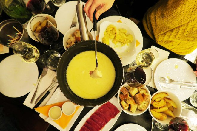 Fondue de 7 queijos. Foto: Arquivo Pessoal