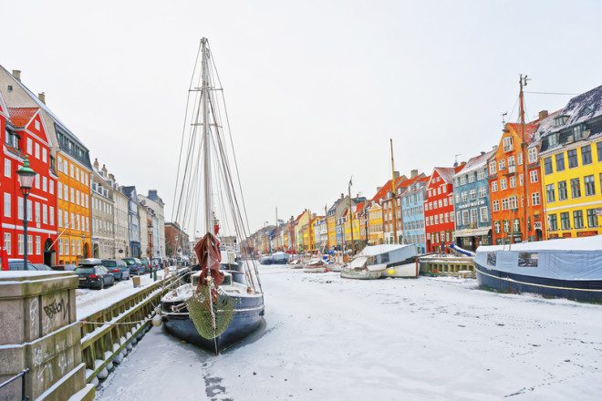 Copenhagen fica coberta de gelo durante o inverno. Foto: Erix2005 | Dreamstime