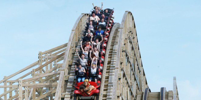 Tayto Park é um dos mais populares parques de diversão da Irlanda entre maio e agosto. Foto: Divulgação