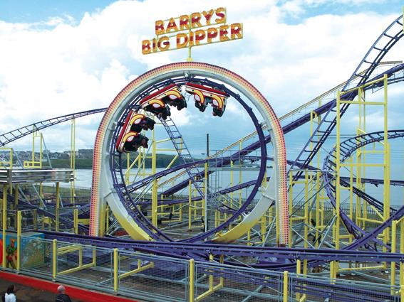 Localizado na Irlanda do Norte, o Barry’s Amusement tem uma história que se remete aos anos 1920. Foto: Divulgação