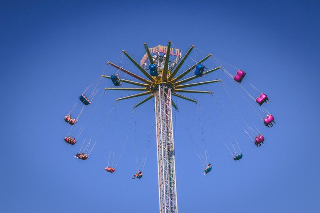 Funderland é um dos maiores parques itinerantes da Europa e passa por Dublin, Limerick, Cork e Belfast. Foto: David Ribeiro/Dreamstime