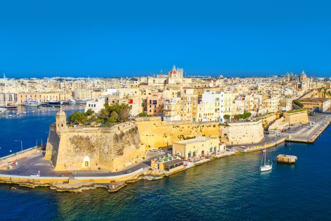 Cidade fortificada, Valletta é a capital de Malta. Foto: Luca Santilli | Dreamstime