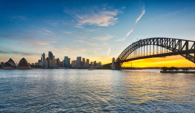 Sydney, capital da Austrália, é a segunda cidade mais cara de se viver no mundo, atrás apenas de Hong Kong. Foto: Depositphotos