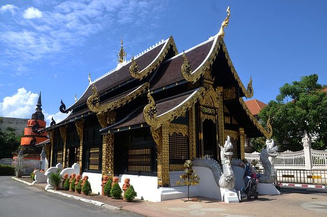 Templo em Chiang Mai, Tailândia. Foto: terimakasih0| Pixabay.