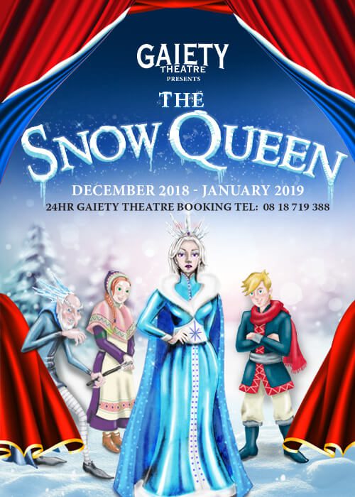 Pantomina Snow Queen está em cartaz no Gaiety Theatre. Foto: Gaiety