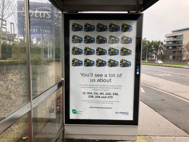 Go Ahead é o novo serviço de ônibus em Dublin e promete menos atrasos e eficiência. Foto: E-Dublin 