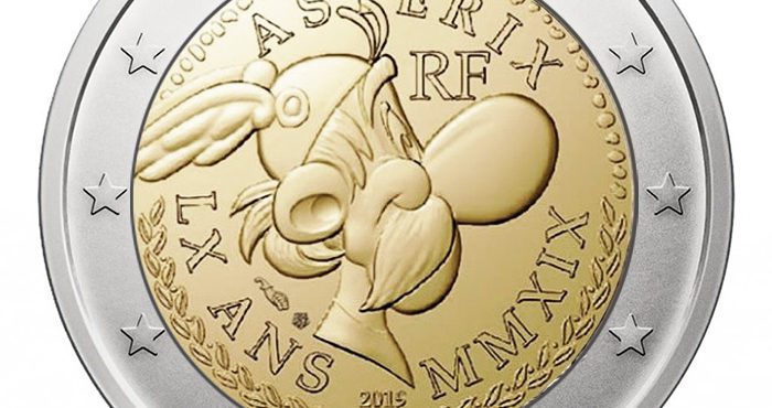 Asterix é impresso em moeda de 2 euros na França