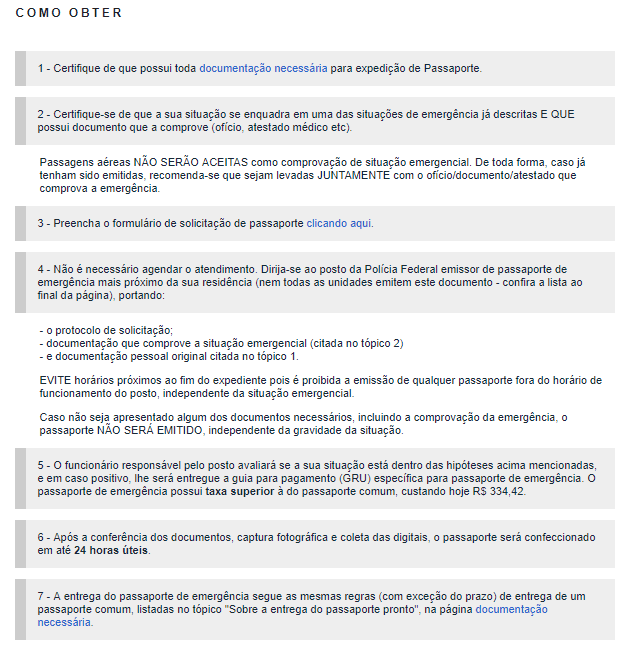 Documentos necessários para solicitar o passaporte brasileiro. Reprodução