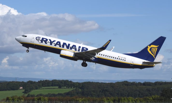 Ryanair anuncia sete novas rotas na Irlanda