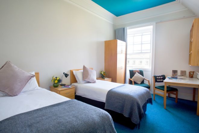 Preços de quartos individuais e duplos na Trinity College dependem do tipo de apartamento. Foto: Divulgação