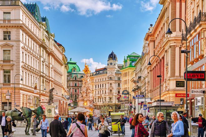 Viena, na Áustria, respira cultura. Foto: Shutterstock