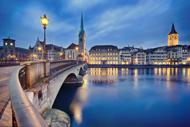 A Suíça é o melhor país para viver, de acordo com pesquisa. Zurique é a cidade mais populosa. Nataliya Hora | Dreamstime