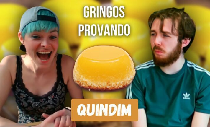 Gringos provando Quindim