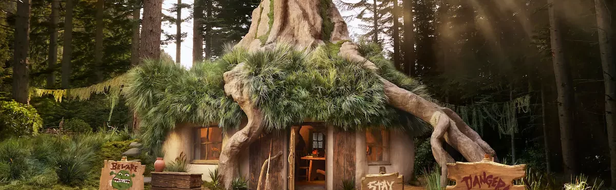 Casa do pântano de Shrek será disponível para locação no Airbnb durante o Halloween na Escócia