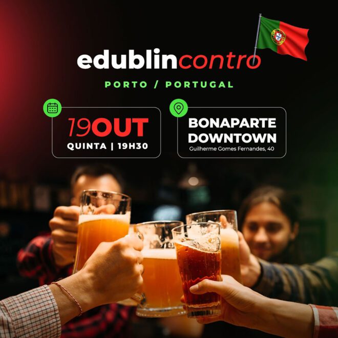 Encontro do edublin acontece em Porto, Portugal.